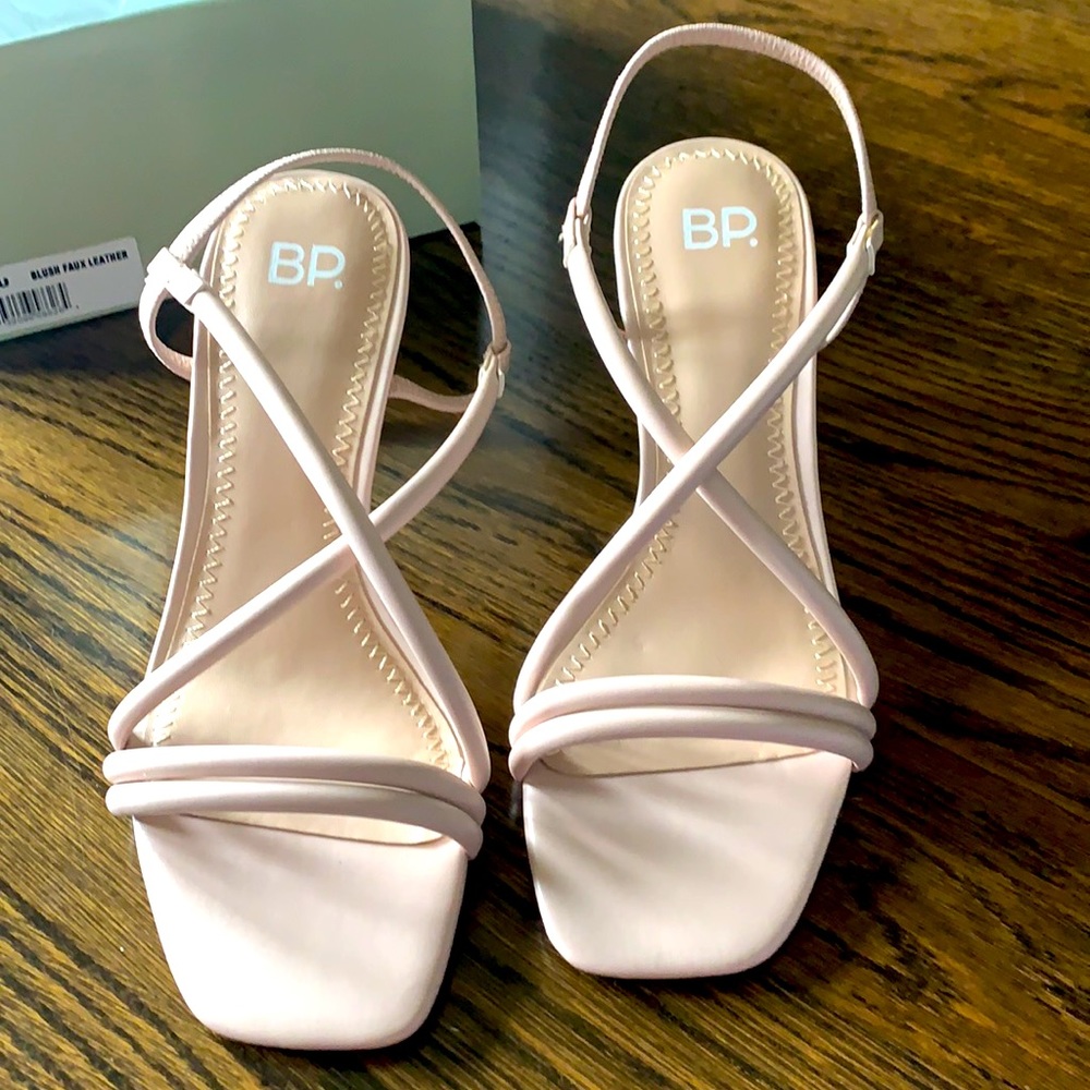 BP Billy Strappy Sandal in Blush NWOT